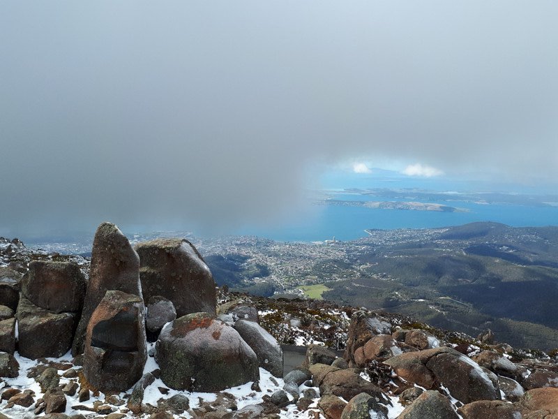 Mt Wellington - Snow Clouds Coming In