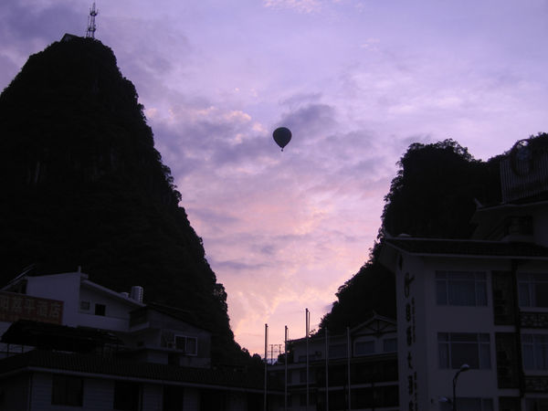 Hot air balloon I saw while walking