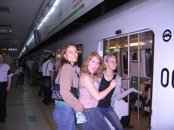 A blonde, brunette and a red head get on a train in Shanghai, do they make it back to the hotel?
