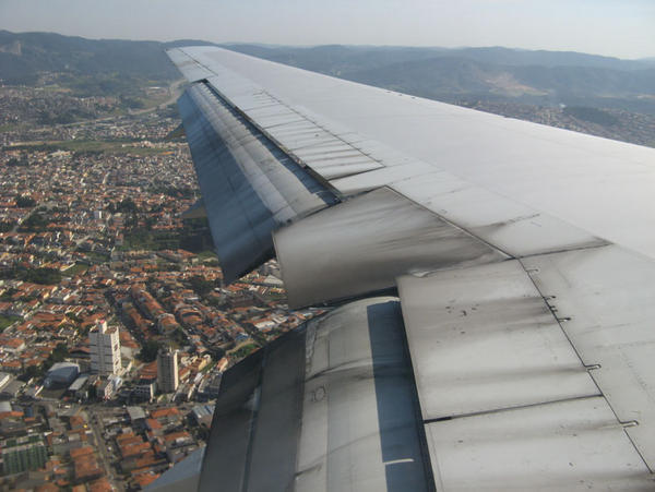flying over São Paulo!