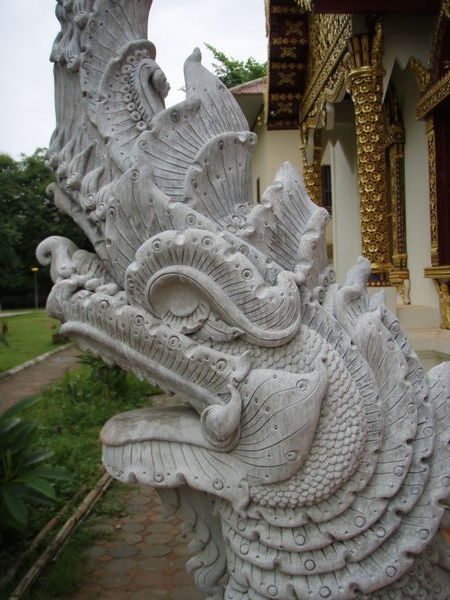 Dragon Guard at Wat Chiang Man