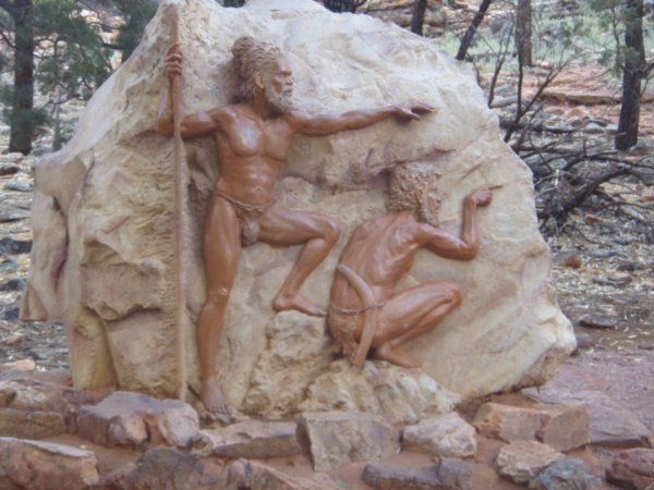 Sculpture of aboriginals