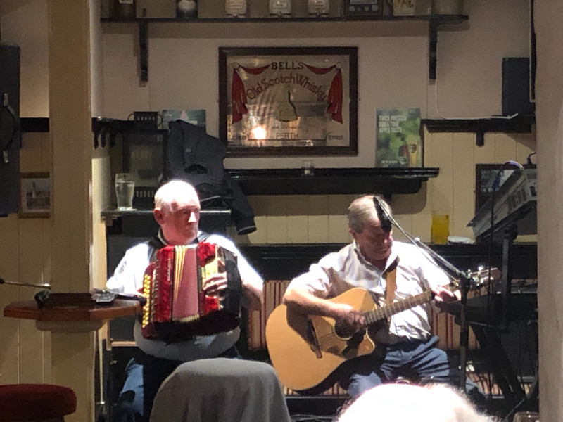 Irish music at Westport pub