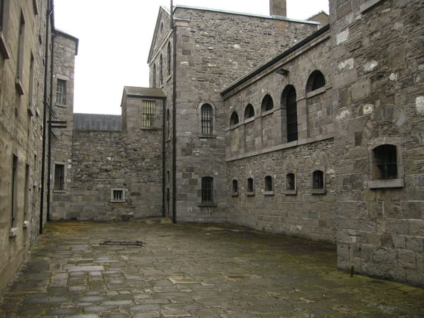 The exercise yard at Kilmainham Gaol