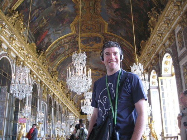 In the mirror room in Versailles Palace