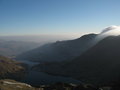 Clouds flowing over Mt Snowdon