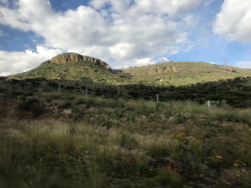 Arriving at Zacatecas