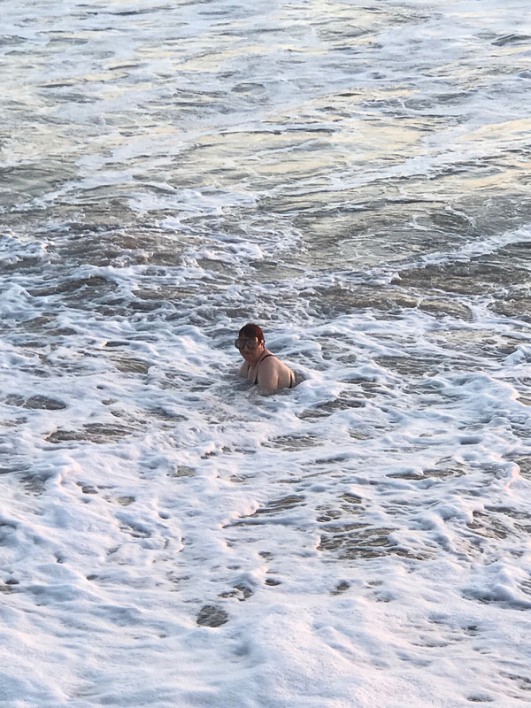 A swim in the Pacific