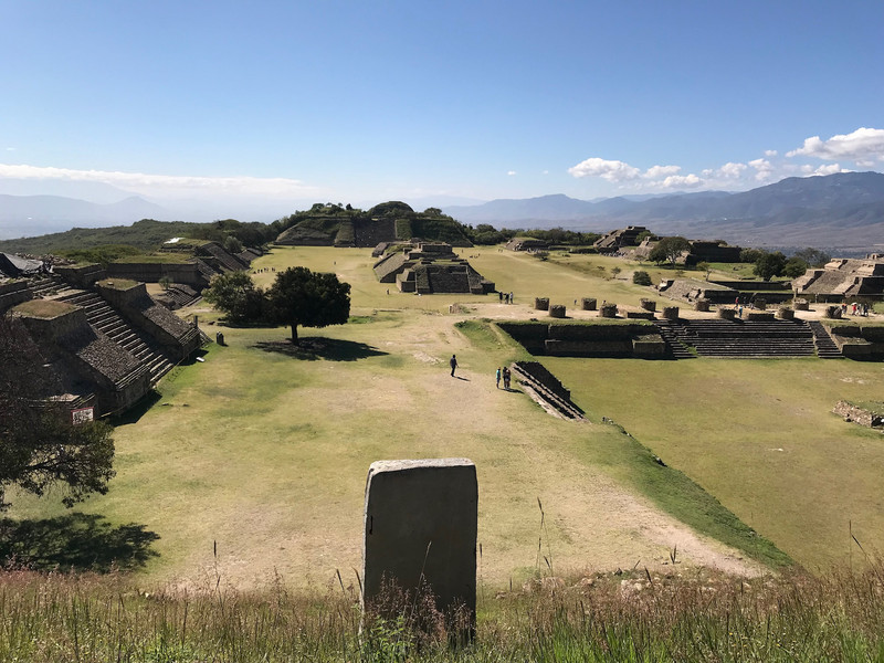 Monte Alban from the highest point of the North Platform 