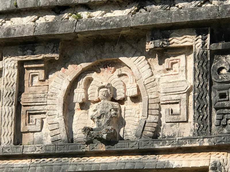 Chichen Itza - The Nunnery carved relief detail