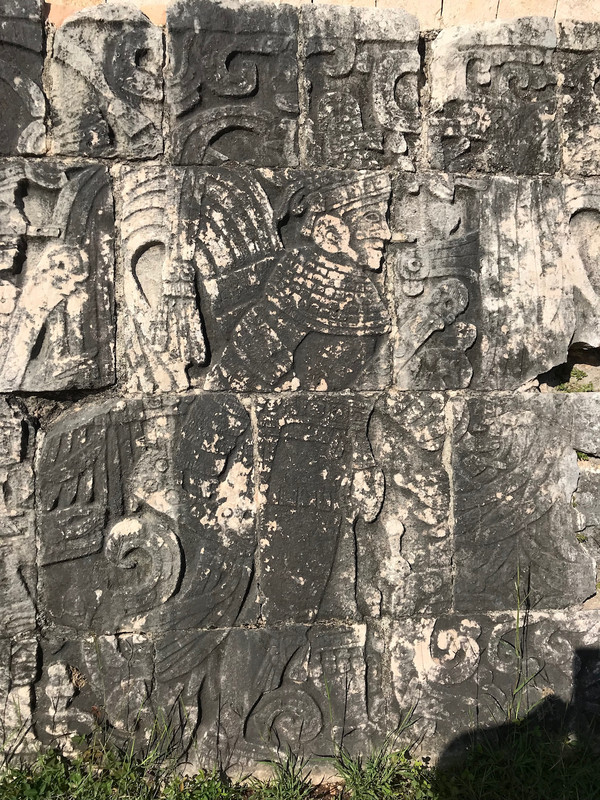 Chichen Itza - Ball court carved relief detail