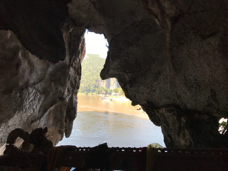 Looking out of the cave 