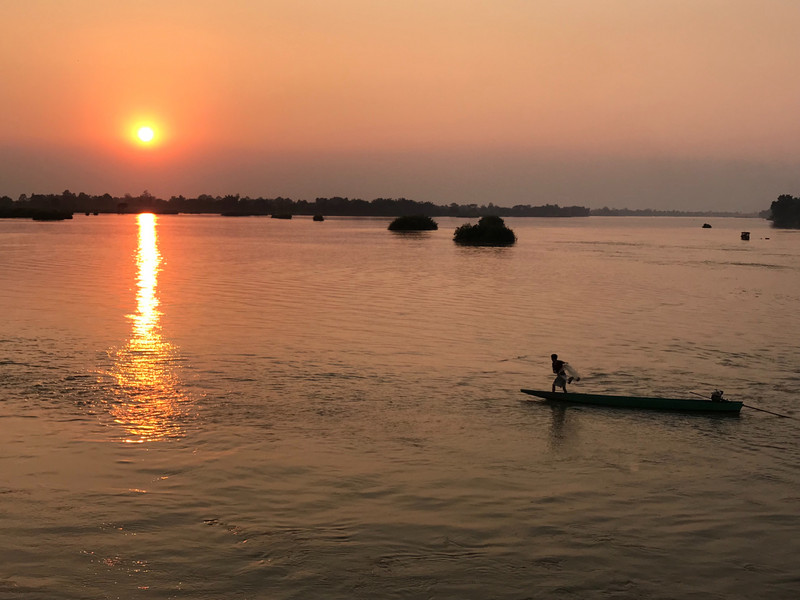 Sunset on the Mekong 