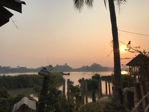 Sunrise over the Mekong  