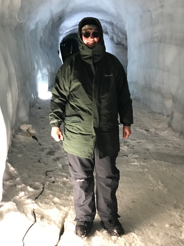 Inside the ice tunnel 