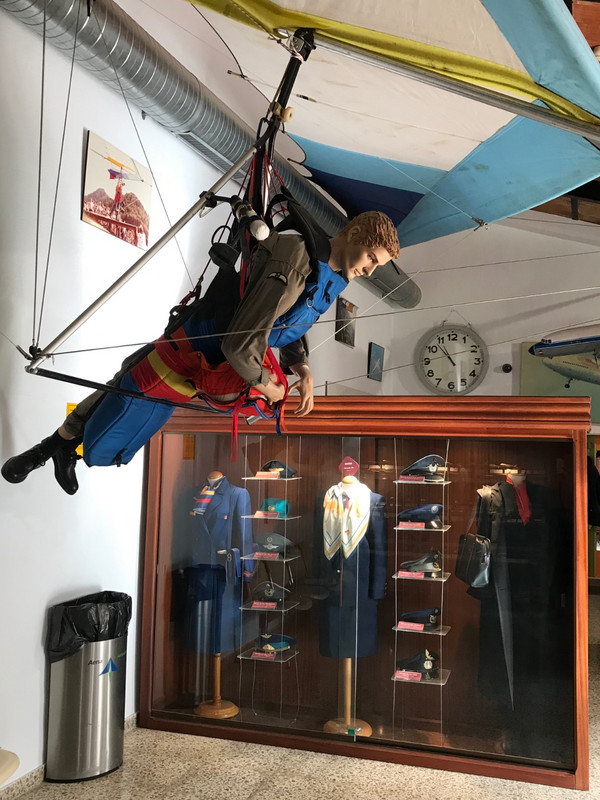 Hang glider and uniforms 