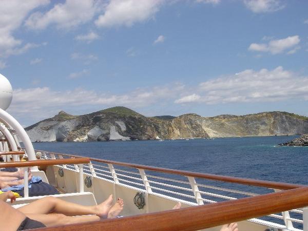 View from the Cruise around Ponza