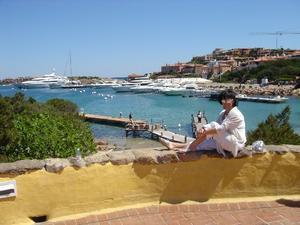 View from the Shopping Area at Porto Cervo