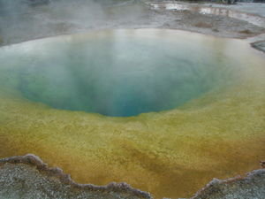 upper geyser basin morning glory pool