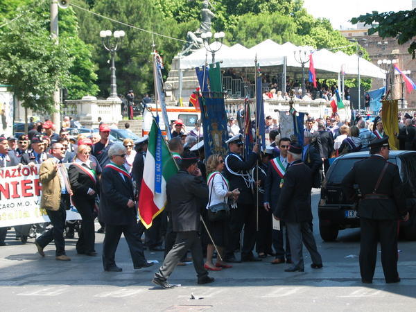A parade of carabinieri