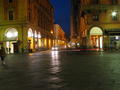 Bologna streets at night