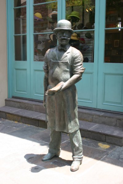 Bronze Statue next to the French Market