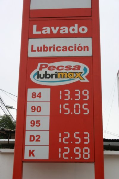 Gas Prices in Peru
