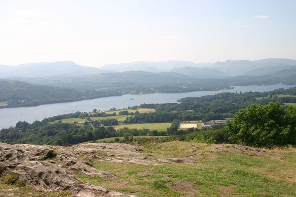 View of Lake District from Orrest Head