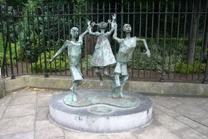 Statue across the street from Christ Church Cathedral