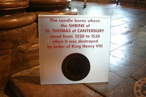 Candle for the Shrine of St. Thomas of Canterburyt