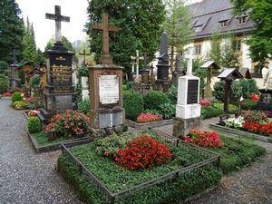 Cemetery at Oberammergau Cathedral