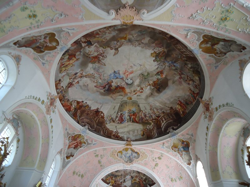 Inside Oberammergau Cathedral
