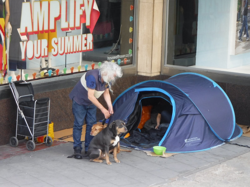 homeless in london