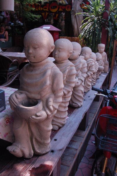 monks in a row