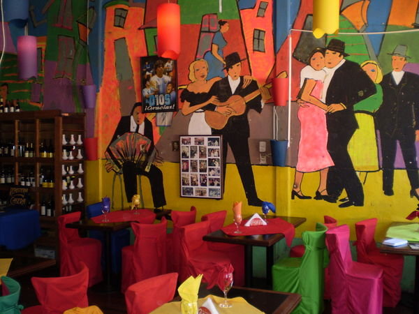 BA, Tango restaurant in La Boca
