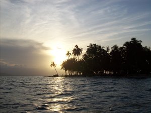 Our island in the sunset (san blas)