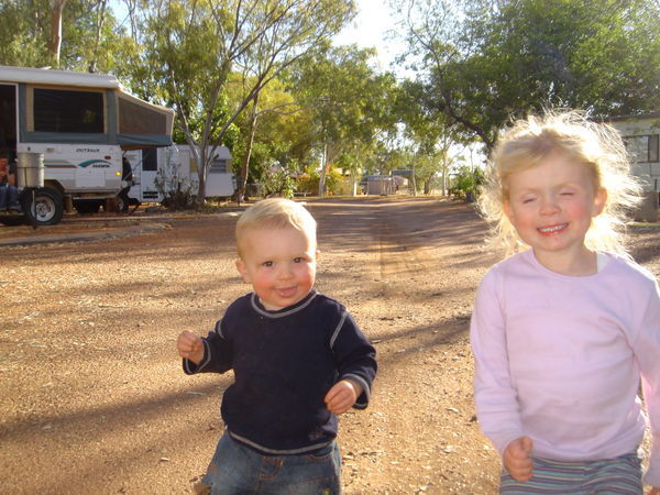 Ethan and Lily in Tennant Creek