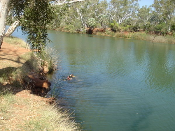 Swim time at Deep Pool, Millstream