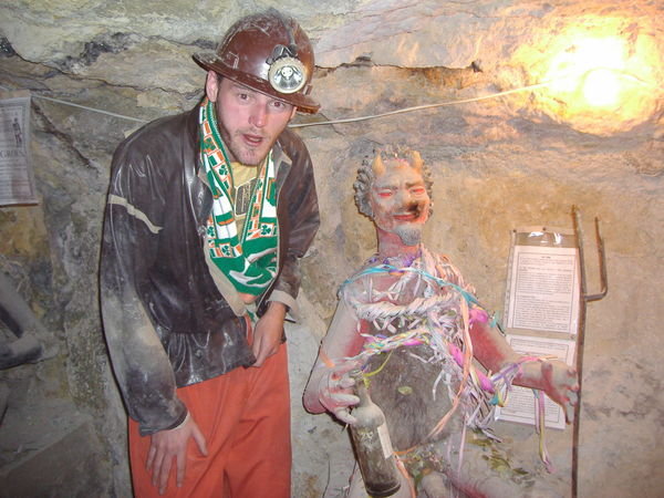 Me with el tivo aka the uncle/devil/guardian of the mines