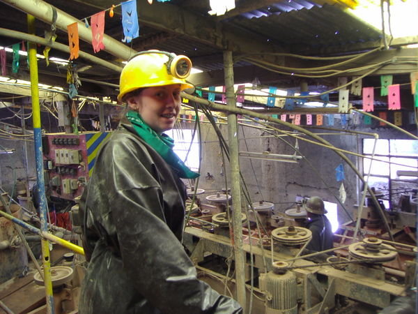 Emma in the processing plant