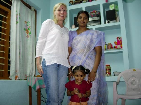 Katrine, R. Kavitha (mother) and R. Kavitha (daughter)