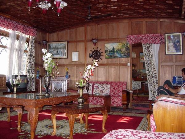 The lounge of houseboat