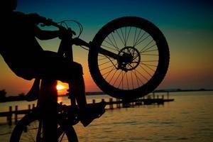 sunset wheelie