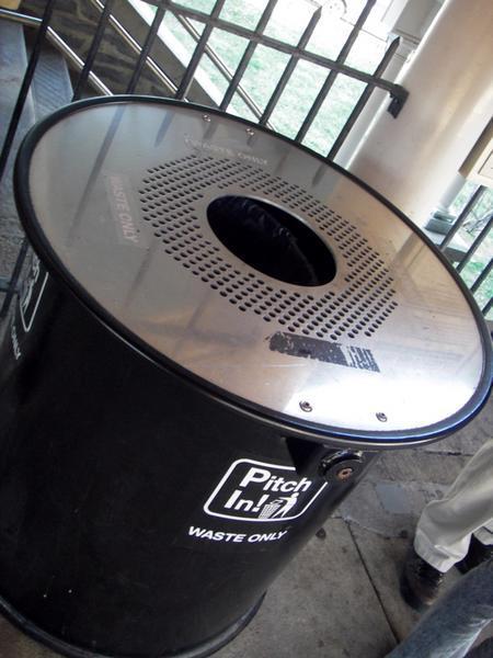 Bomb-Resistant Trash Can