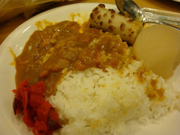 Free curry rice at hotel