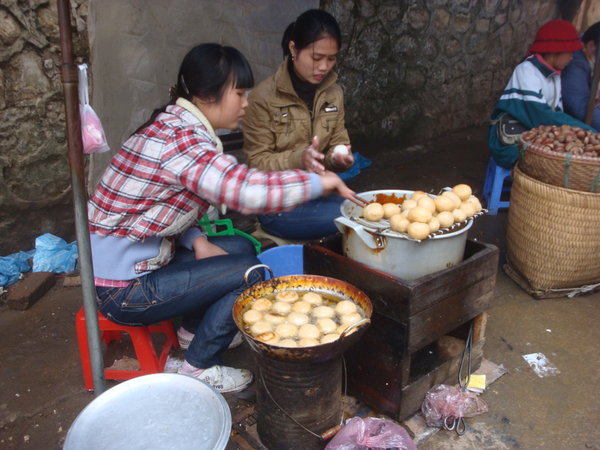 Street Vendor selling snack