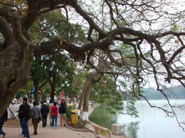 Strolling around Hoan Kiem Lake