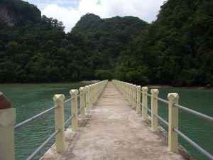 The Jetty where you arrive on Pulau Dayang Bunting.