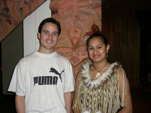Enjoying some Maori culture