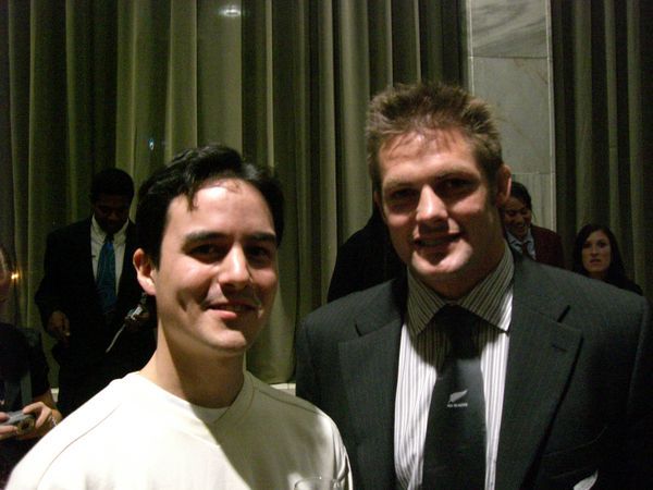 With my buddy Richie McCaw, captain of the All Blacks